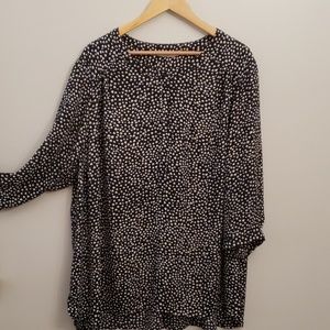 Dalia 3x blue/white heart blouse